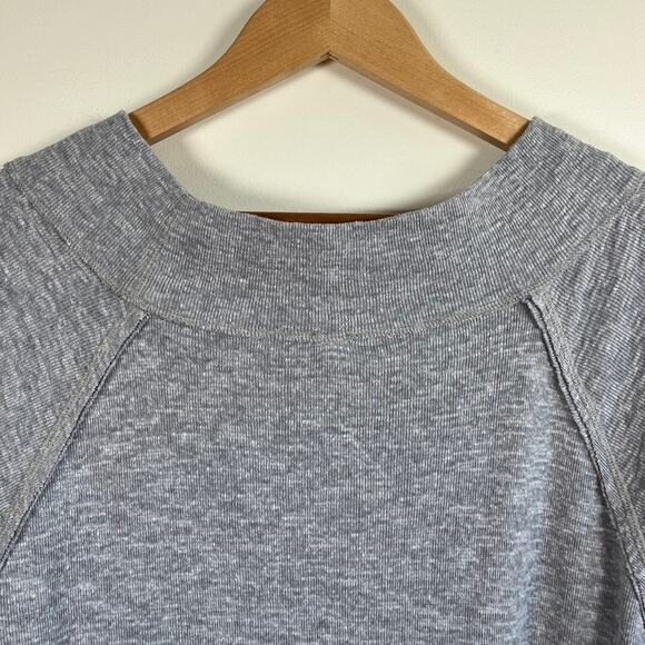 We The Free Boat Neck Dolman Sleeve Sweater Top Shirt Knit Heather Gray Size XS - Picture 8 of 9